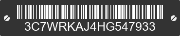 2017 RAM 4500 3C7WRKAJ4HG547933 VIN decoded