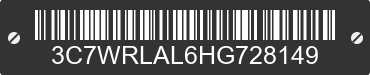 2017 RAM 4500 3C7WRLAL6HG728149 VIN decoded
