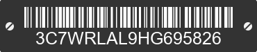 2017 RAM 4500 3C7WRLAL9HG695826 VIN decoded