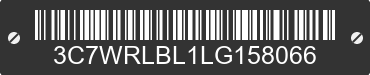 2020 RAM 4500 3C7WRLBL1LG158066 VIN decoded