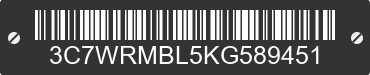 2019 RAM 5500 3C7WRMBL5KG589451 VIN decoded