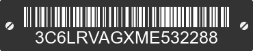 2021 RAM ProMaster 1500 3C6LRVAGXME532288 VIN decoded