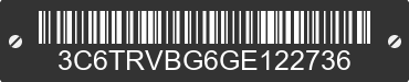 2016 RAM Promaster 1500 3C6TRVBG6GE122736 VIN decoded