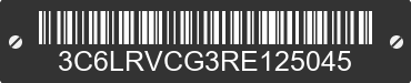 2024 RAM ProMaster 2500 3C6LRVCG3RE125045 VIN decoded