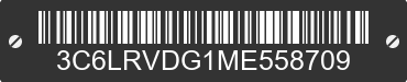 2021 RAM ProMaster 2500 3C6LRVDG1ME558709 VIN decoded