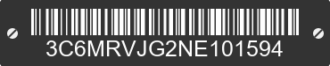 2022 RAM ProMaster 3500 3C6MRVJG2NE101594 VIN decoded