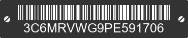 2023 RAM ProMaster 3500 3C6MRVWG9PE591706 VIN decoded