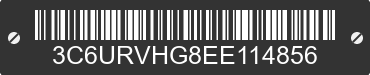 2014 RAM ProMaster 3500 3C6URVHG8EE114856 VIN decoded