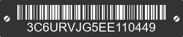 2014 RAM ProMaster 3500 3C6URVJG5EE110449 VIN decoded