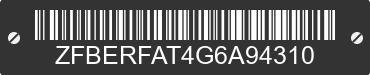 2016 RAM Promaster City ZFBERFAT4G6A94310 VIN decoded