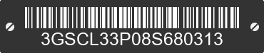 2008 SATURN Vue 3GSCL33P08S680313 VIN decoded