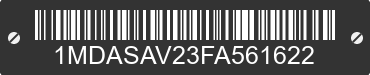 2015 SHORELAND'R ShoreLand'r 1MDASAV23FA561622 VIN decoded