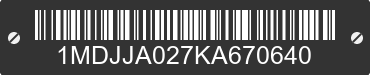 2019 SHORELAND'R ShoreLand'r 1MDJJA027KA670640 VIN decoded