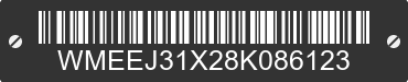 2008 SMART Fortwo WMEEJ31X28K086123 VIN decoded