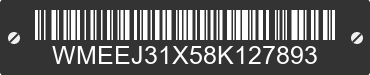 2008 SMART Fortwo WMEEJ31X58K127893 VIN decoded