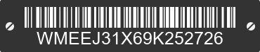 2009 SMART Fortwo WMEEJ31X69K252726 VIN decoded