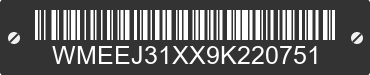 2009 SMART Fortwo WMEEJ31XX9K220751 VIN decoded