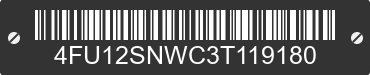 2003 SOUTHWEST/TCP Southwest/TCP 4FU12SNWC3T119180 VIN decoded