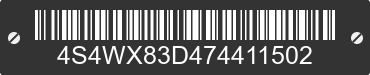 2007 SUBARU B9 Tribeca 4S4WX83D474411502 VIN decoded