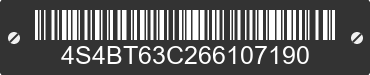 2006 SUBARU Baja 4S4BT63C266107190 VIN decoded