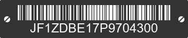 2023 SUBARU BRZ JF1ZDBE17P9704300 VIN decoded