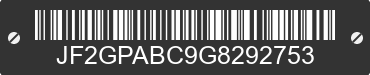 2016 SUBARU Crosstrek JF2GPABC9G8292753 VIN decoded