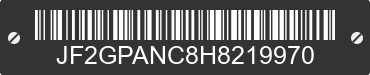 2017 SUBARU Crosstrek JF2GPANC8H8219970 VIN decoded