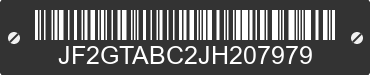 2018 SUBARU Crosstrek JF2GTABC2JH207979 VIN decoded
