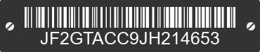 2018 SUBARU Crosstrek JF2GTACC9JH214653 VIN decoded
