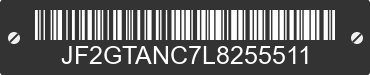 2020 SUBARU Crosstrek JF2GTANC7L8255511 VIN decoded