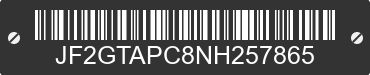2022 SUBARU Crosstrek JF2GTAPC8NH257865 VIN decoded