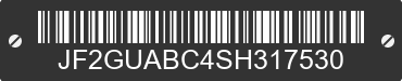 2025 SUBARU Crosstrek JF2GUABC4SH317530 VIN decoded