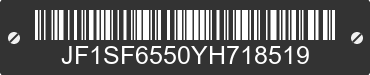 2000 SUBARU Forester JF1SF6550YH718519 VIN decoded
