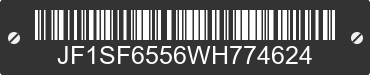 1998 SUBARU Forester JF1SF6556WH774624 VIN decoded