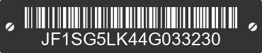 2004 SUBARU Forester JF1SG5LK44G033230 VIN decoded