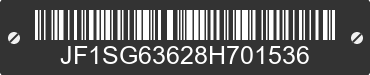 2008 SUBARU Forester JF1SG63628H701536 VIN decoded