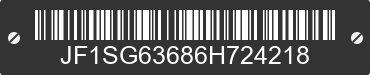 2006 SUBARU Forester JF1SG63686H724218 VIN decoded