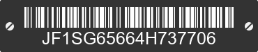 2004 SUBARU Forester JF1SG65664H737706 VIN decoded