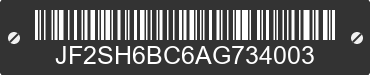 2010 SUBARU Forester JF2SH6BC6AG734003 VIN decoded