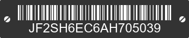 2010 SUBARU Forester JF2SH6EC6AH705039 VIN decoded