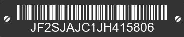 2018 SUBARU Forester JF2SJAJC1JH415806 VIN decoded