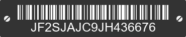 2018 SUBARU Forester JF2SJAJC9JH436676 VIN decoded
