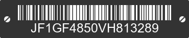 1997 SUBARU Impreza JF1GF4850VH813289 VIN decoded