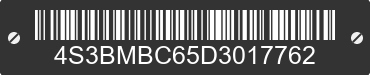 2013 SUBARU Legacy 4S3BMBC65D3017762 VIN decoded