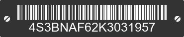 2019 SUBARU Legacy 4S3BNAF62K3031957 VIN decoded