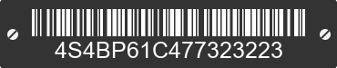 2007 SUBARU Outback 4S4BP61C477323223 VIN decoded