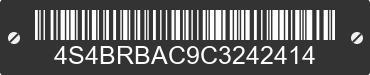 2012 SUBARU Outback 4S4BRBAC9C3242414 VIN decoded
