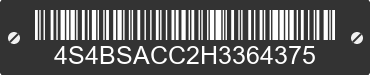 2017 SUBARU Outback 4S4BSACC2H3364375 VIN decoded