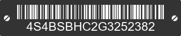 2016 SUBARU Outback 4S4BSBHC2G3252382 VIN decoded