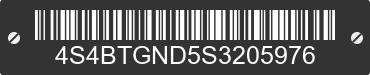 2025 SUBARU Outback 4S4BTGND5S3205976 VIN decoded